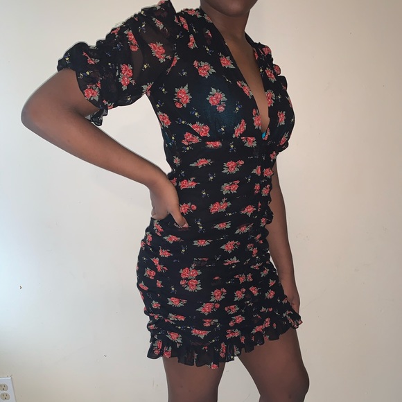 Brand new Zara printed draped dress - Picture 1 of 5